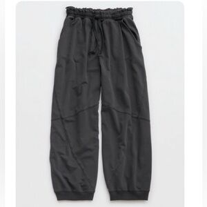Aerie Baggy Barrel Leg Fleece Pant